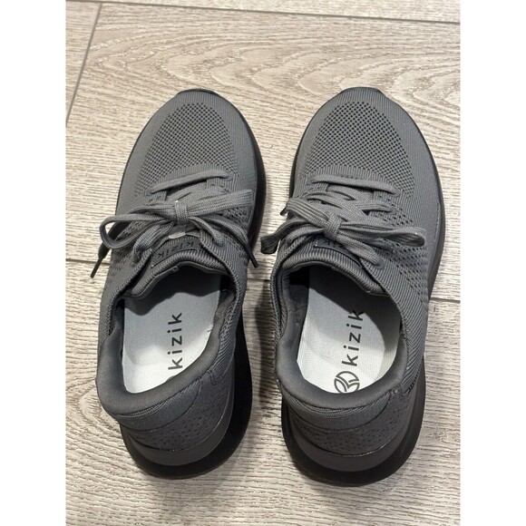Kizik Lima Mens 5 Hands Free Slip On Graphite Grey Black Sneakers Shoes - Picture 6 of 8